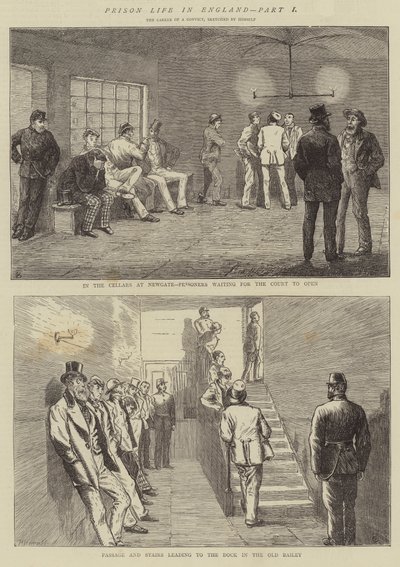 イギリスの刑務所生活、パートI、囚人のキャリア 作： Alfred Chantrey Corbould